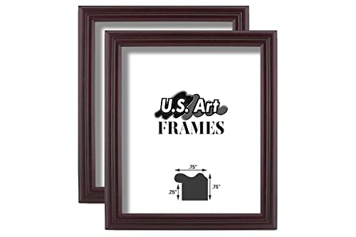 Traditional Style White Thin .75 Inch Wide, Solid Wood, Wall Decor Picture Poster Photo Frame