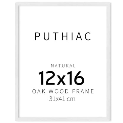 Oak Wood Picture Frame - Minimalist Poster Frame, Natural Solid Wooden Picture Frames for Wall Art Photo and Prints