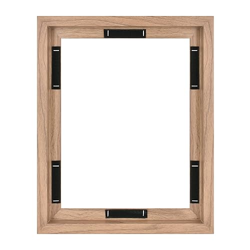 Floating Canvas Frame, Art Frames for Canvas Paintings with Adhesive Fasteners and Hanging Hardware