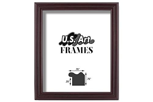 Traditional Style White Thin .75 Inch Wide, Solid Wood, Wall Decor Picture Poster Photo Frame