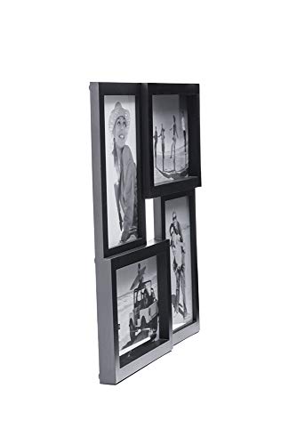 4-Opening Matted Collage Frame, Displays Four 4x6 Pictures