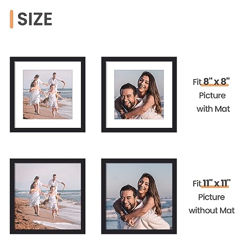 Picture Frame, Display Pictures with Mat or Without Mat, Wall Hanging Photo Frame