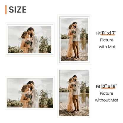 Picture Frame, Display Pictures with Mat or Without Mat, Wall Hanging Photo Frame