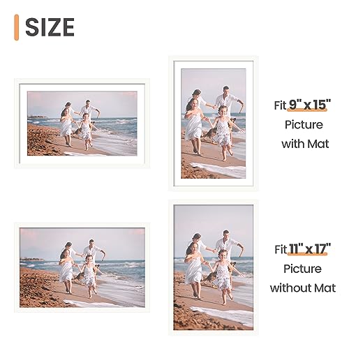 Picture Frame, Display Pictures with Mat or Without Mat, Wall Hanging Photo Frame