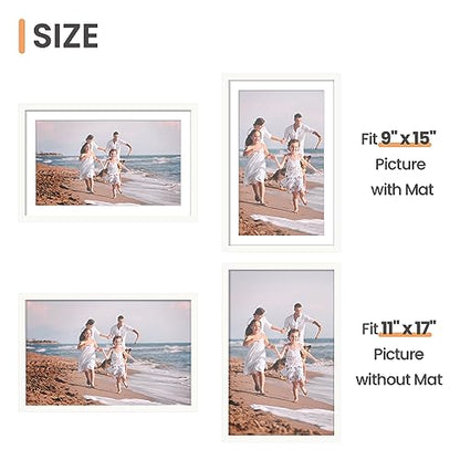 Picture Frame, Display Pictures with Mat or Without Mat, Wall Hanging Photo Frame