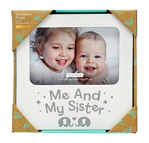 Rustic Me & My Sister Frame, Sibling Keepsake, Ideal Little or Big Sister Gift, Gender Neutral Nursery Decor