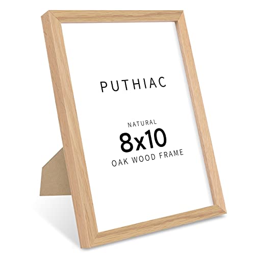 Oak Wood Picture Frame - Minimalist Poster Frame, Natural Solid Wooden Picture Frames for Wall Art Photo and Prints