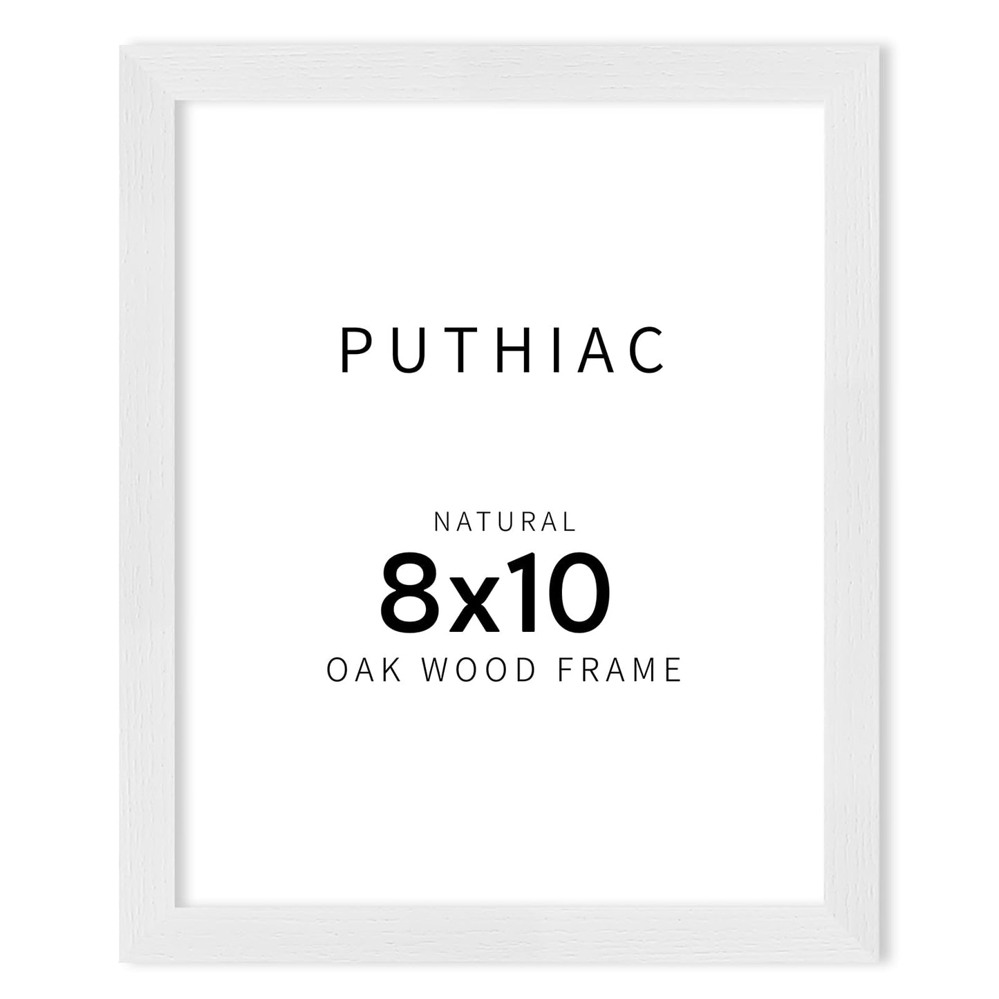 Oak Wood Picture Frame - Minimalist Poster Frame, Natural Solid Wooden Picture Frames for Wall Art Photo and Prints