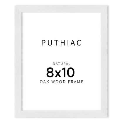 Oak Wood Picture Frame - Minimalist Poster Frame, Natural Solid Wooden Picture Frames for Wall Art Photo and Prints