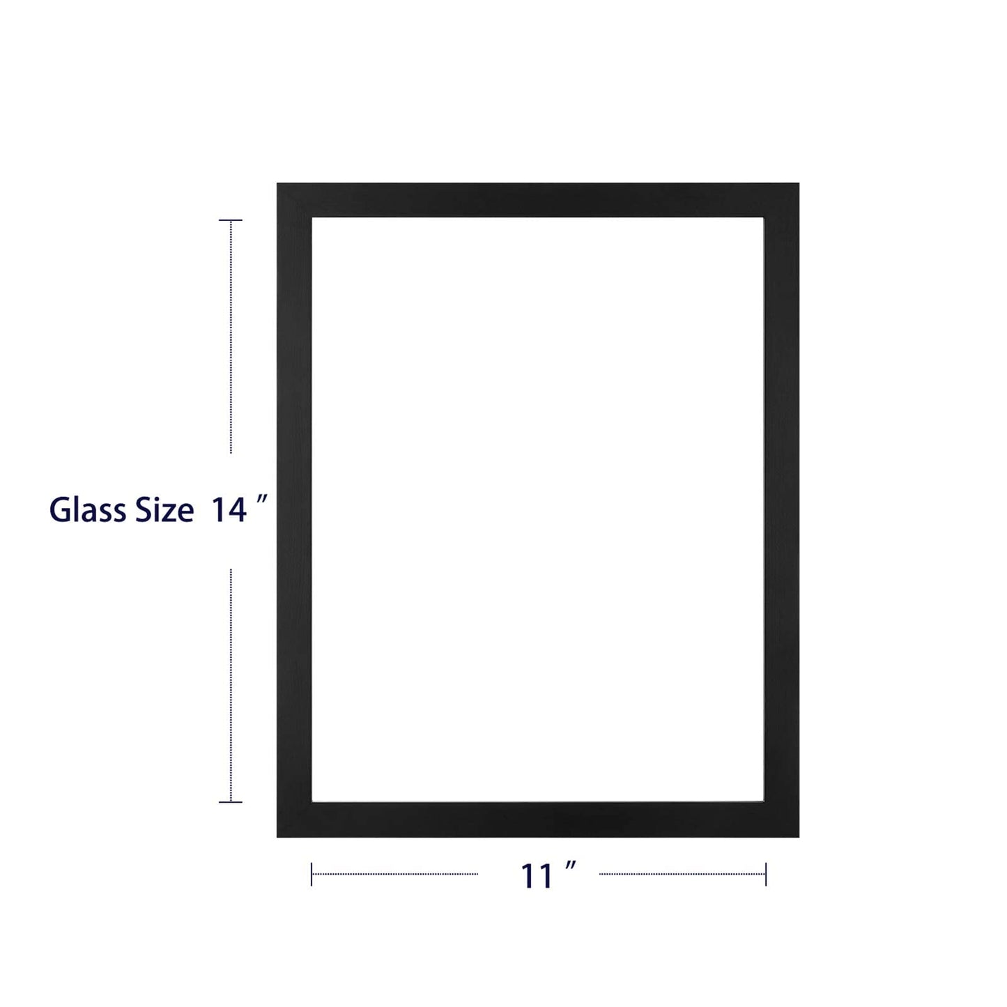 Floating Frame, Black Wood Double Glass Picture Display 11x14/16*20/18*24 Photos Plant or Petal Specimens for Wall Hanging - Mounting Kit Included