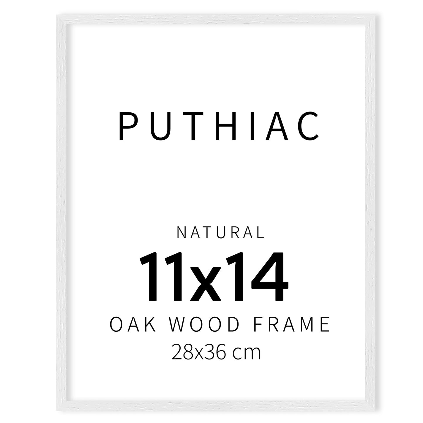 Oak Wood Picture Frame - Minimalist Poster Frame, Natural Solid Wooden Picture Frames for Wall Art Photo and Prints