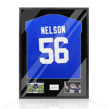 32"x24" Jersey Frame Display Case Wooden Wall Mounted Matt Black Shadow Box Displaying Two Idol's Photos and One Signature