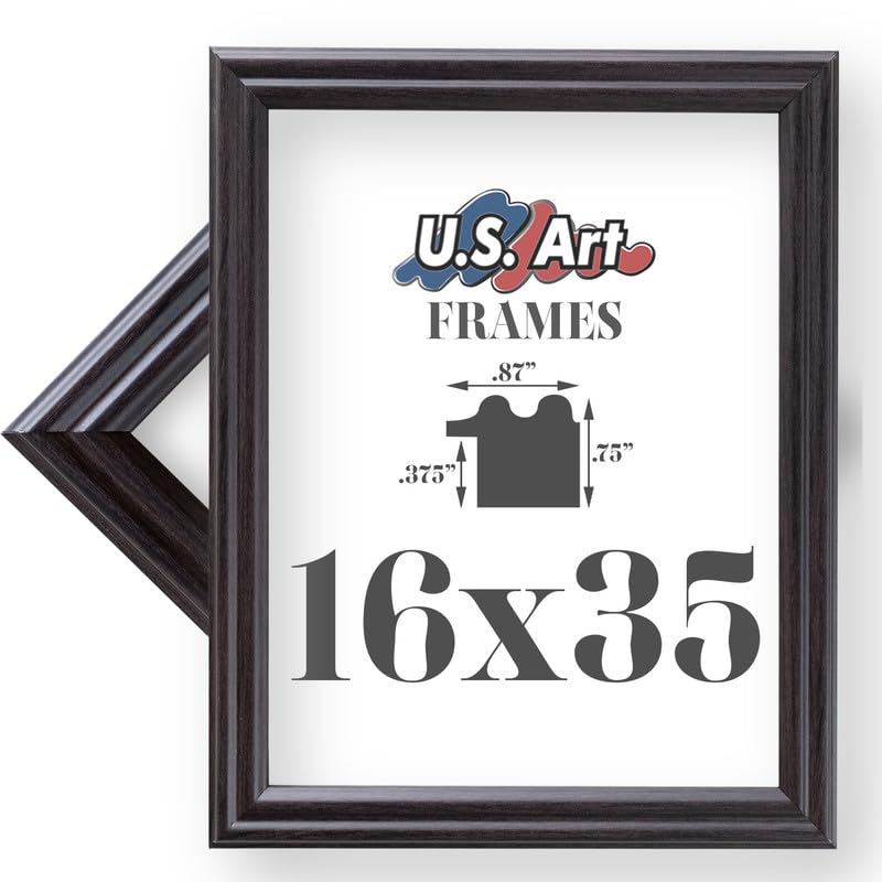 Traditional Style White Thin .75 Inch Wide, Solid Wood, Wall Decor Picture Poster Photo Frame