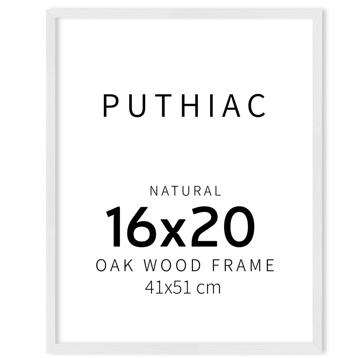 Oak Wood Picture Frame - Minimalist Poster Frame, Natural Solid Wooden Picture Frames for Wall Art Photo and Prints