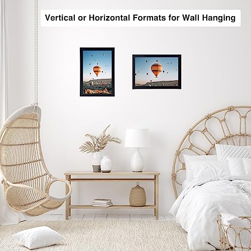 Picture Frame for Certificate Poster and Photo, Horizontal and Vertical Formats for Wall Hanging or Tabletop, Shatter Resistant Plexiglass