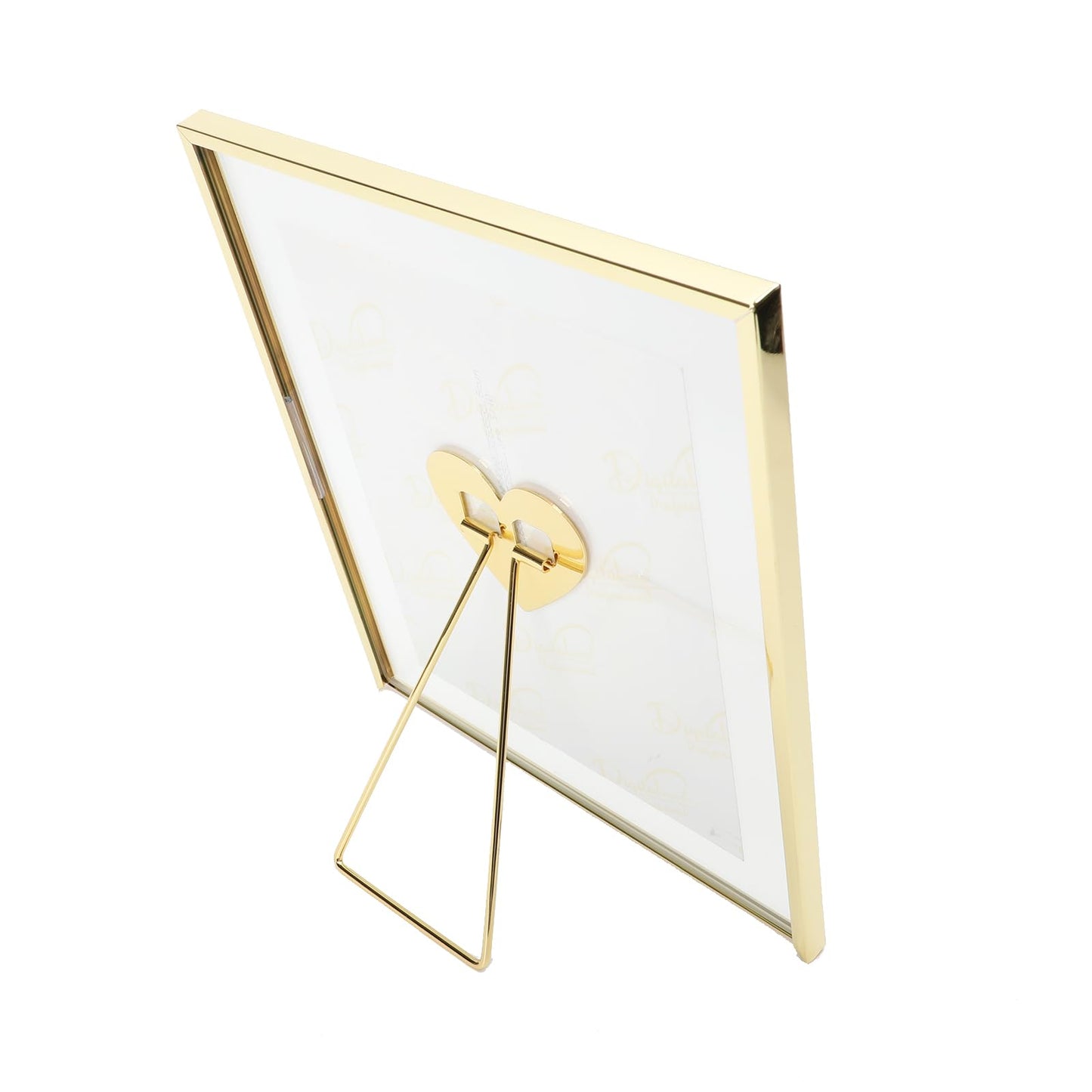 Gold Floating Frame Tabletop Shelf Photo Frames