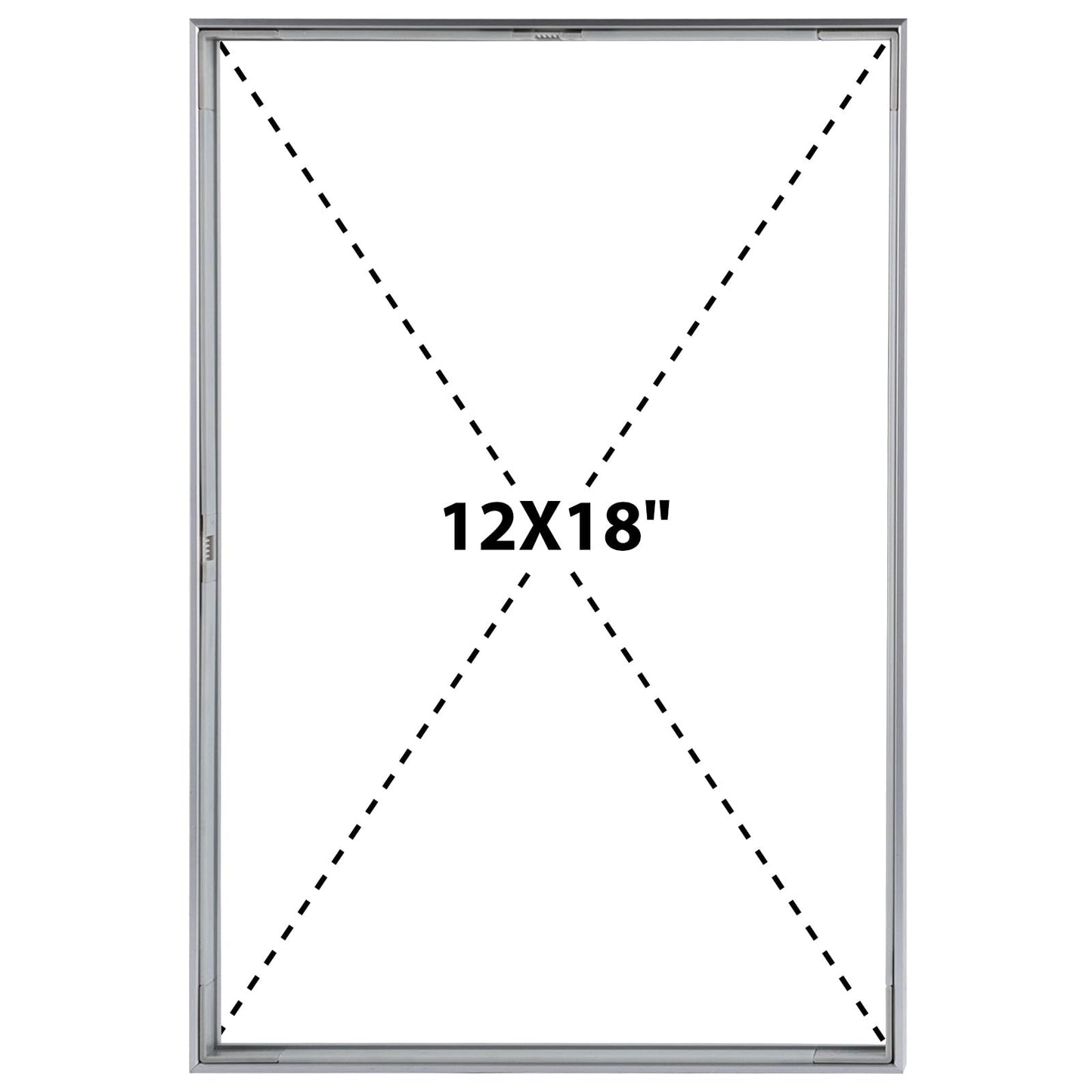 Floating Picture Frame 11x14 - Real Glass - for Wall Mount Displays