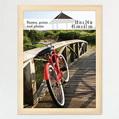 Museum Poster Frame Medium Oak, Vertical & Horizontal Wall Hanging Large Picture Frame for Photos, Posters & Art Prints