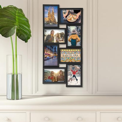 12 Opening Collage Frame, Displays 4x6 and 6x4 Inch Photos