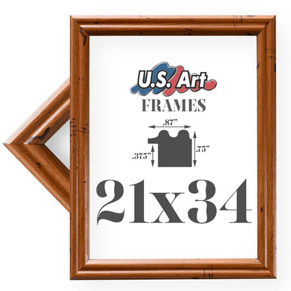 Traditional Style White Thin .75 Inch Wide, Solid Wood, Wall Decor Picture Poster Photo Frame