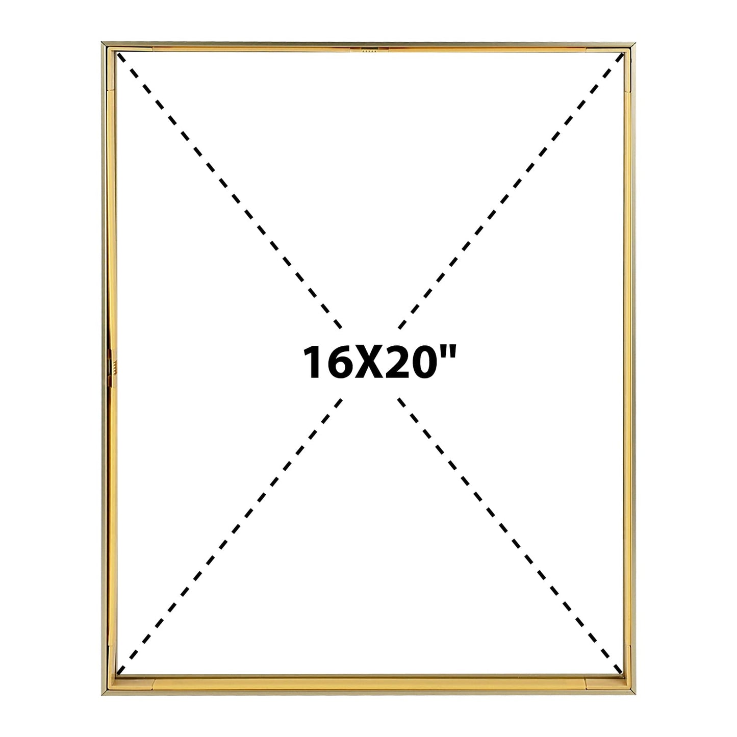 Floating Picture Frame 11x14 - Real Glass - for Wall Mount Displays