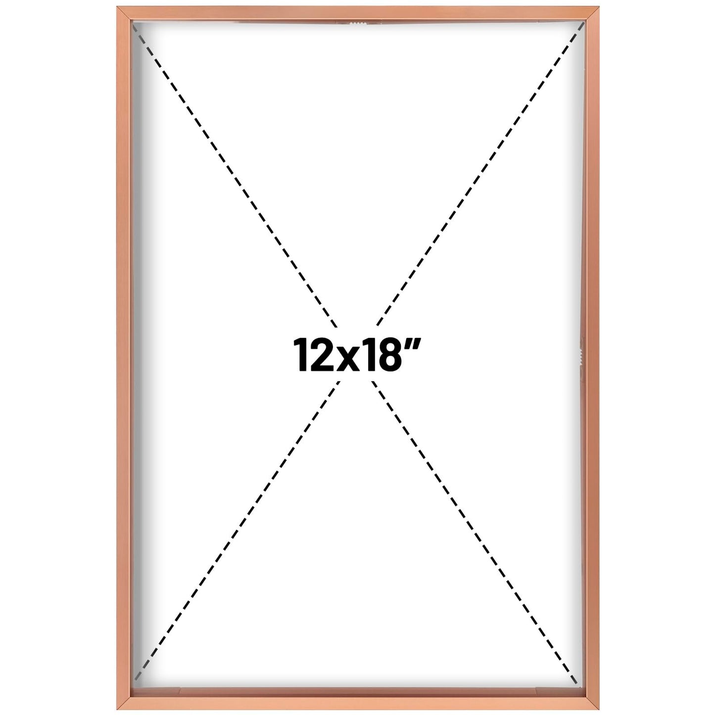 Floating Picture Frame 11x14 - Real Glass - for Wall Mount Displays