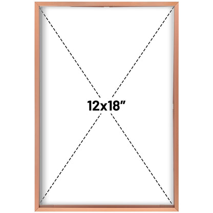 Floating Picture Frame 11x14 - Real Glass - for Wall Mount Displays