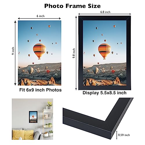 Picture Frame for Certificate Poster and Photo, Horizontal and Vertical Formats for Wall Hanging or Tabletop, Shatter Resistant Plexiglass