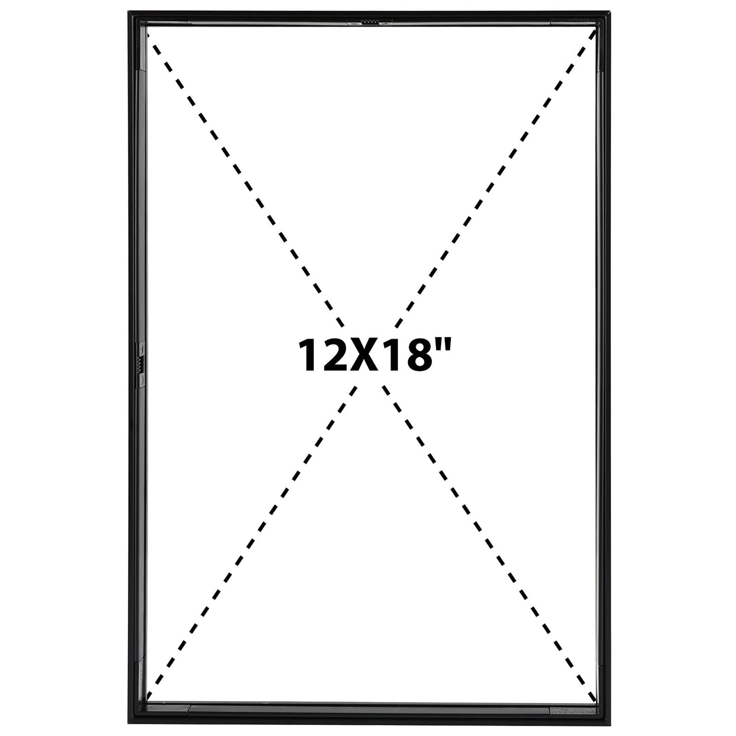 Floating Picture Frame 11x14 - Real Glass - for Wall Mount Displays