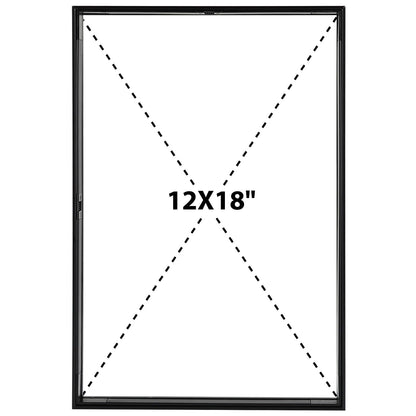 Floating Picture Frame 11x14 - Real Glass - for Wall Mount Displays