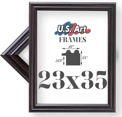 Traditional Style White Thin .75 Inch Wide, Solid Wood, Wall Decor Picture Poster Photo Frame