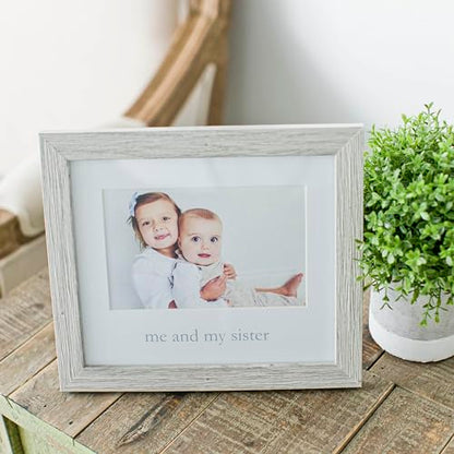 Rustic Me & My Sister Frame, Sibling Keepsake, Ideal Little or Big Sister Gift, Gender Neutral Nursery Decor