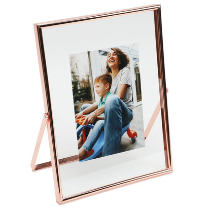 Gold Floating Frame Tabletop Shelf Photo Frames