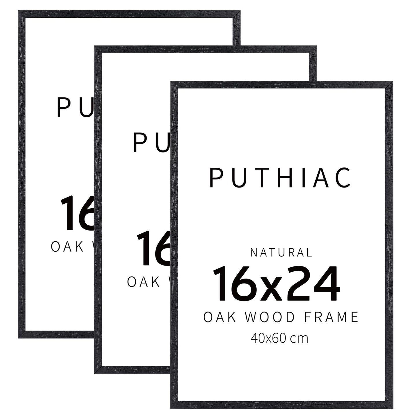 Oak Wood Picture Frame - Minimalist Poster Frame, Natural Solid Wooden Picture Frames for Wall Art Photo and Prints