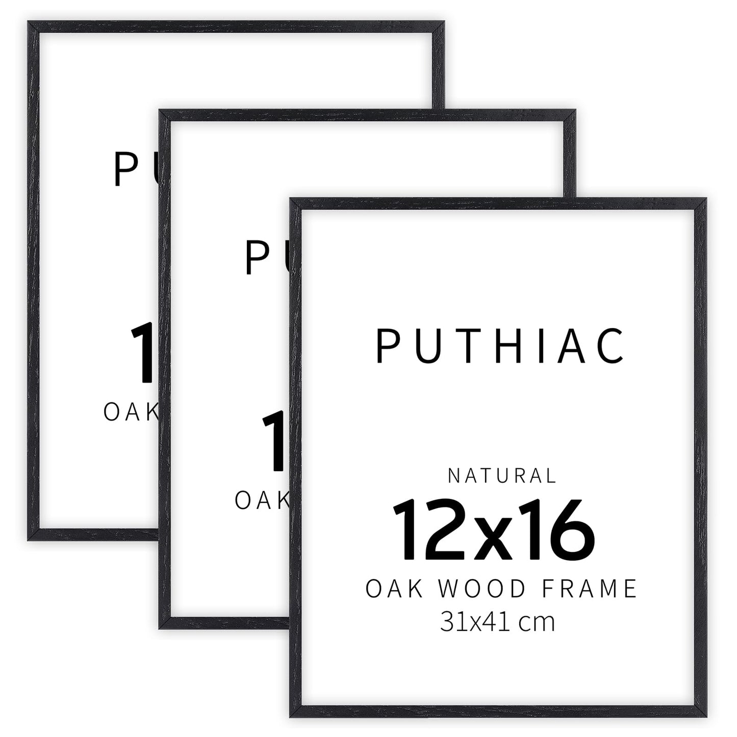 Oak Wood Picture Frame - Minimalist Poster Frame, Natural Solid Wooden Picture Frames for Wall Art Photo and Prints