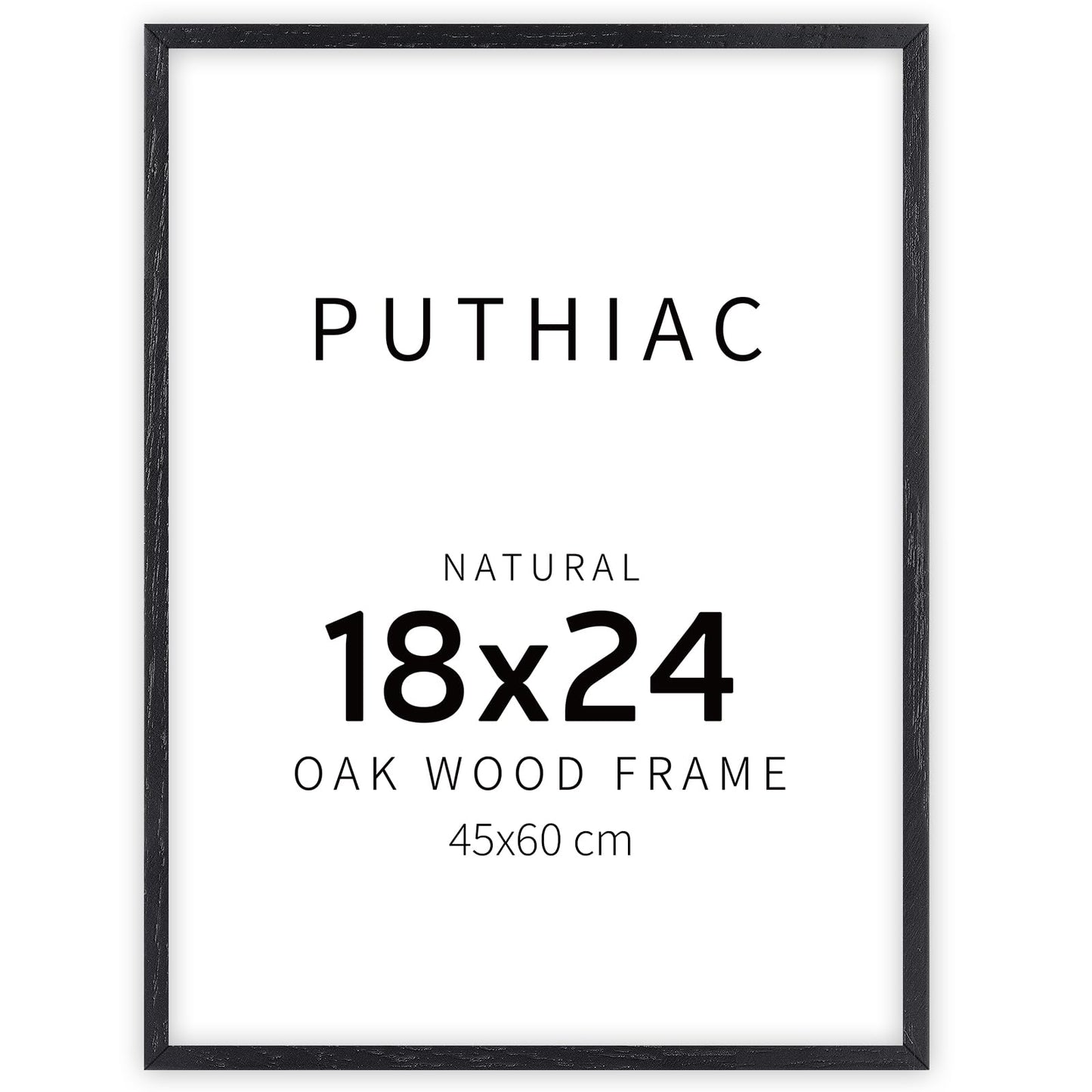 Oak Wood Picture Frame - Minimalist Poster Frame, Natural Solid Wooden Picture Frames for Wall Art Photo and Prints