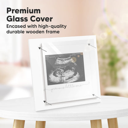 Baby Sonogram Picture Frame - Modern Ultrasound Frame for Mom to Be - Pregnancy Announcement Sonogram Photo Frames