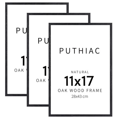 Oak Wood Picture Frame - Minimalist Poster Frame, Natural Solid Wooden Picture Frames for Wall Art Photo and Prints