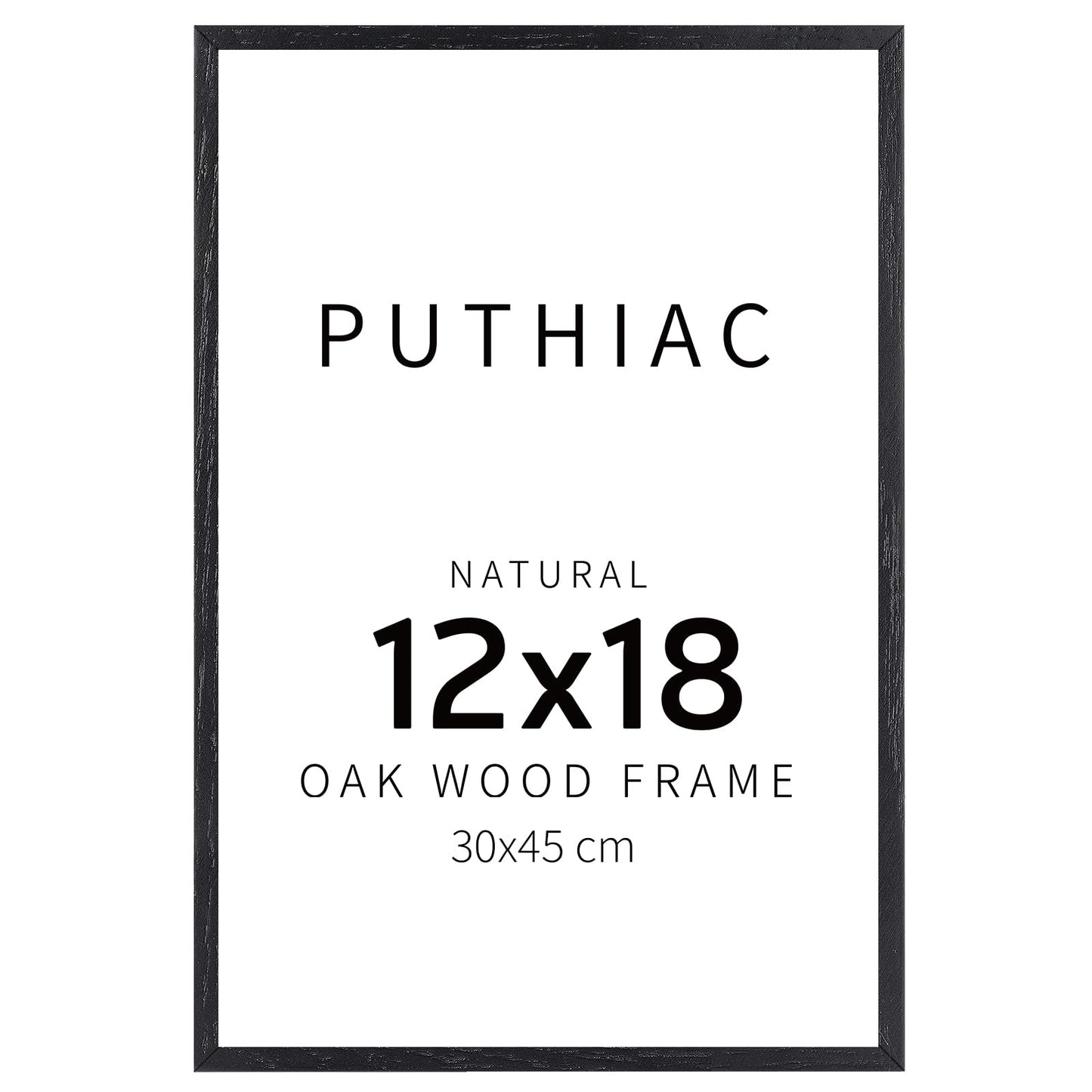 Oak Wood Picture Frame - Minimalist Poster Frame, Natural Solid Wooden Picture Frames for Wall Art Photo and Prints