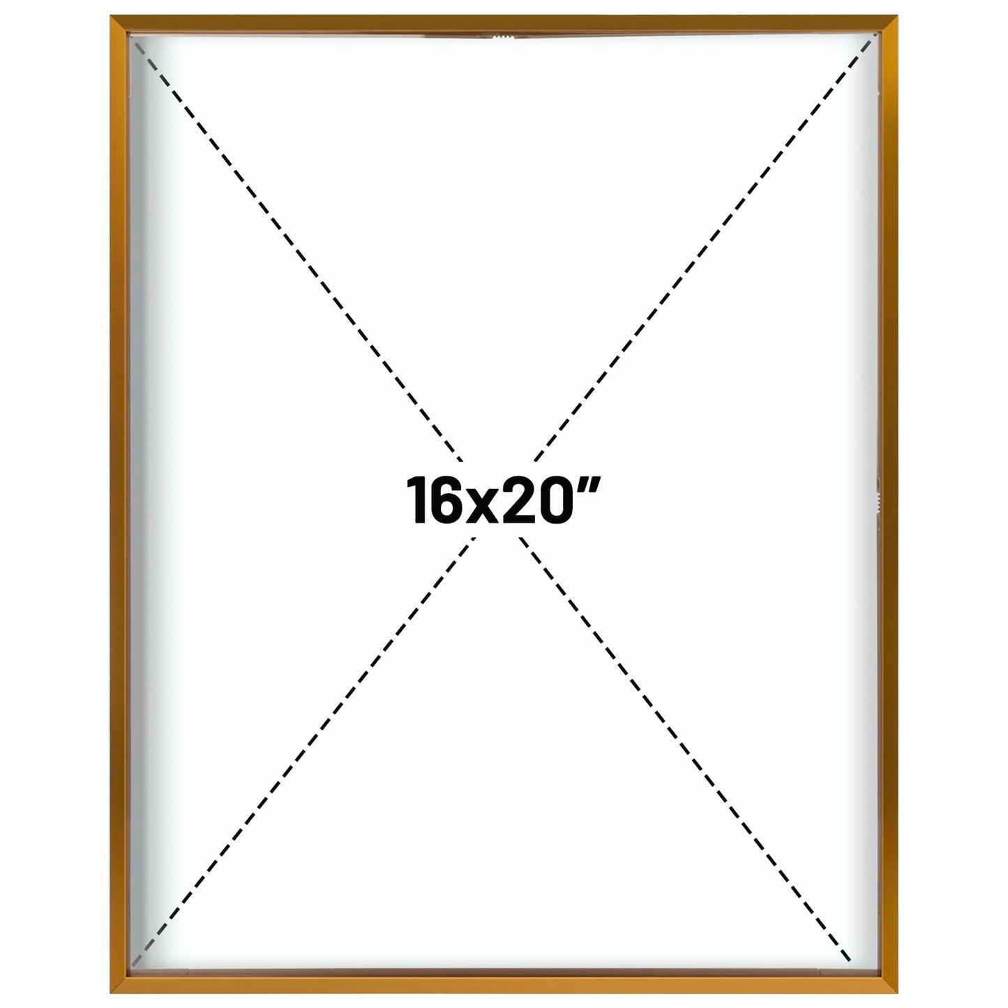 Floating Picture Frame 11x14 - Real Glass - for Wall Mount Displays