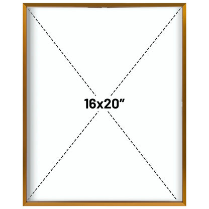 Floating Picture Frame 11x14 - Real Glass - for Wall Mount Displays