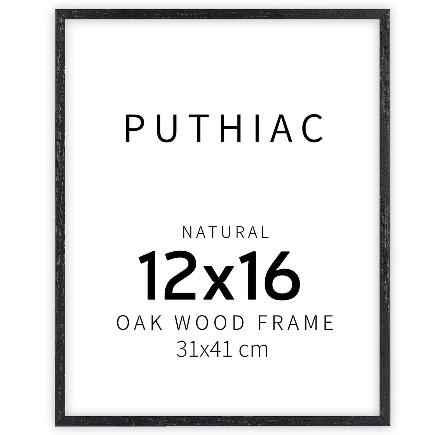 Oak Wood Picture Frame - Minimalist Poster Frame, Natural Solid Wooden Picture Frames for Wall Art Photo and Prints