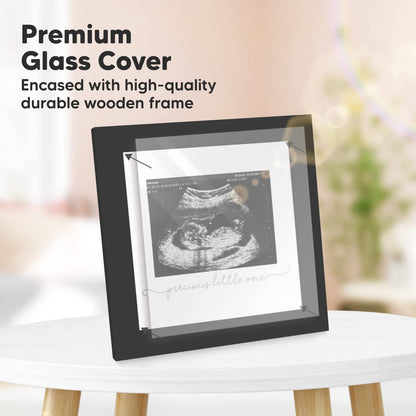 Baby Sonogram Picture Frame - Modern Ultrasound Frame for Mom to Be - Pregnancy Announcement Sonogram Photo Frames