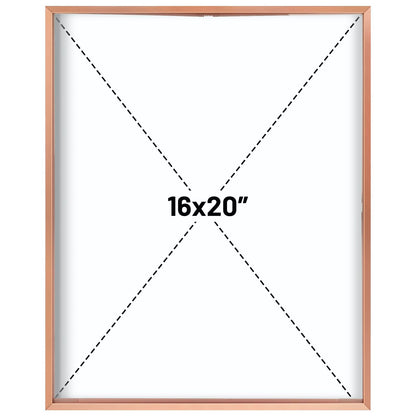 Floating Picture Frame 11x14 - Real Glass - for Wall Mount Displays