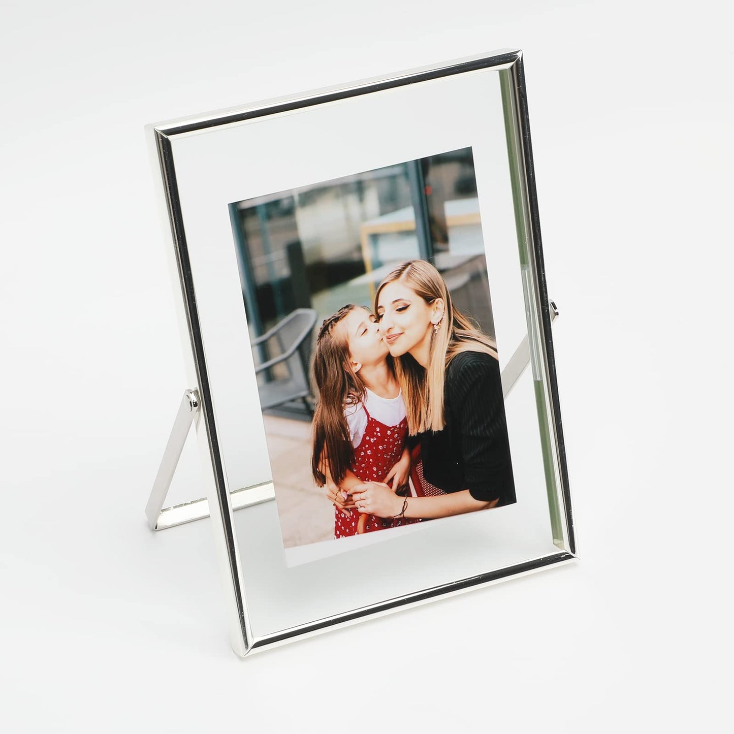 Gold Floating Frame Tabletop Shelf Photo Frames