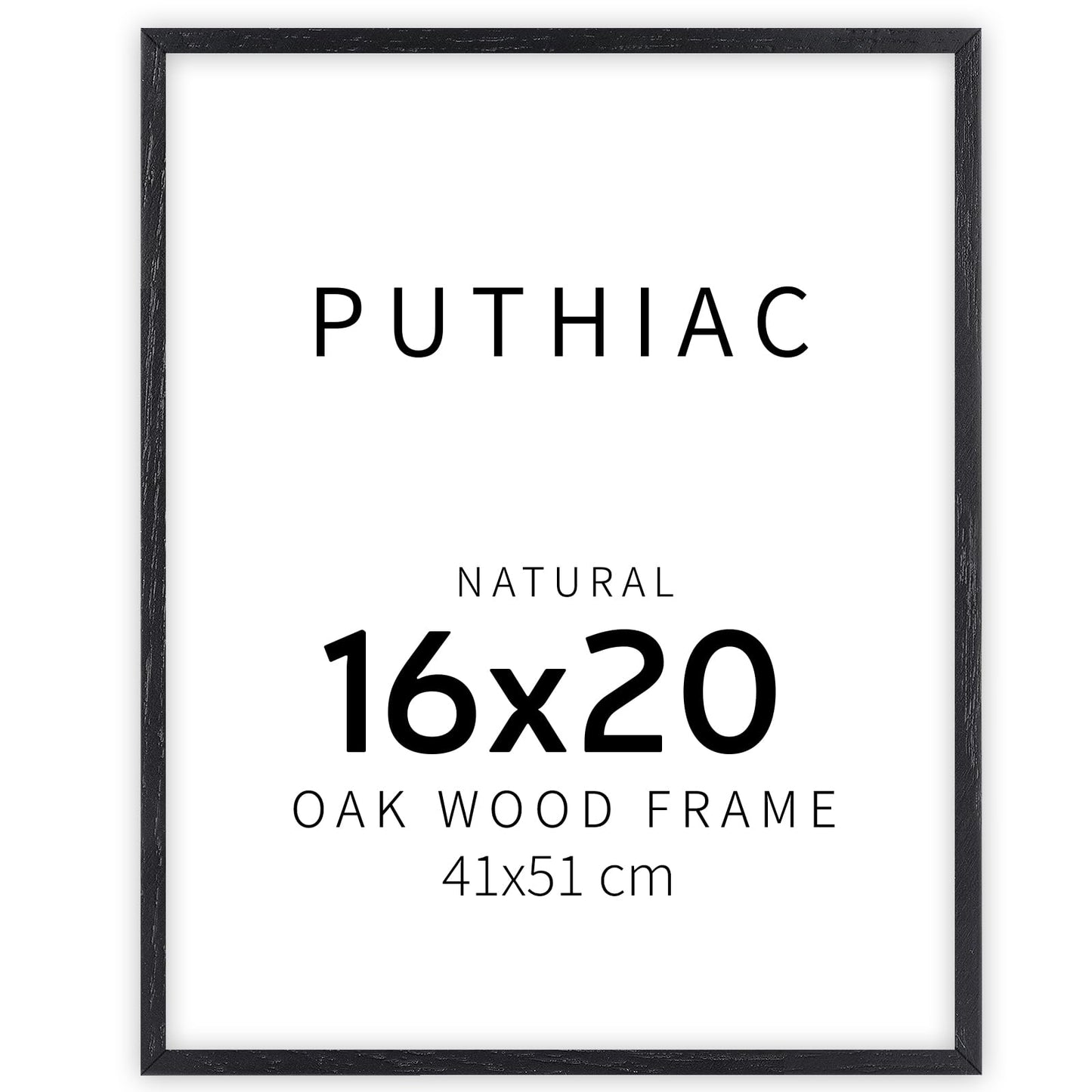 Oak Wood Picture Frame - Minimalist Poster Frame, Natural Solid Wooden Picture Frames for Wall Art Photo and Prints