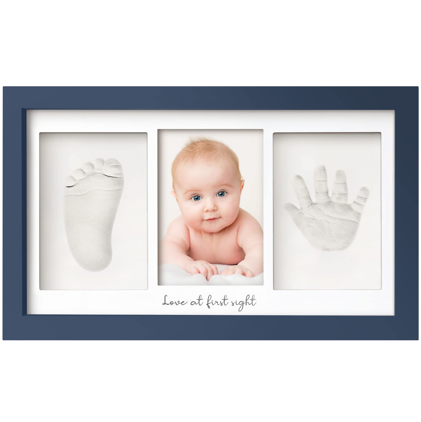 Baby Hand and Footprint Kit - Newborn Keepsake Frame, Personalized Baby Gifts, Nursery Decor