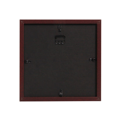 Wooden Shadow Box Frame – Display Case with Soft Felt Back, Memory Box with Tempered Glass, Elegant White Ball Push Pins