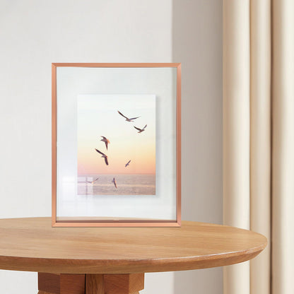 Floating Picture Frame 11x14 - Real Glass - for Wall Mount Displays