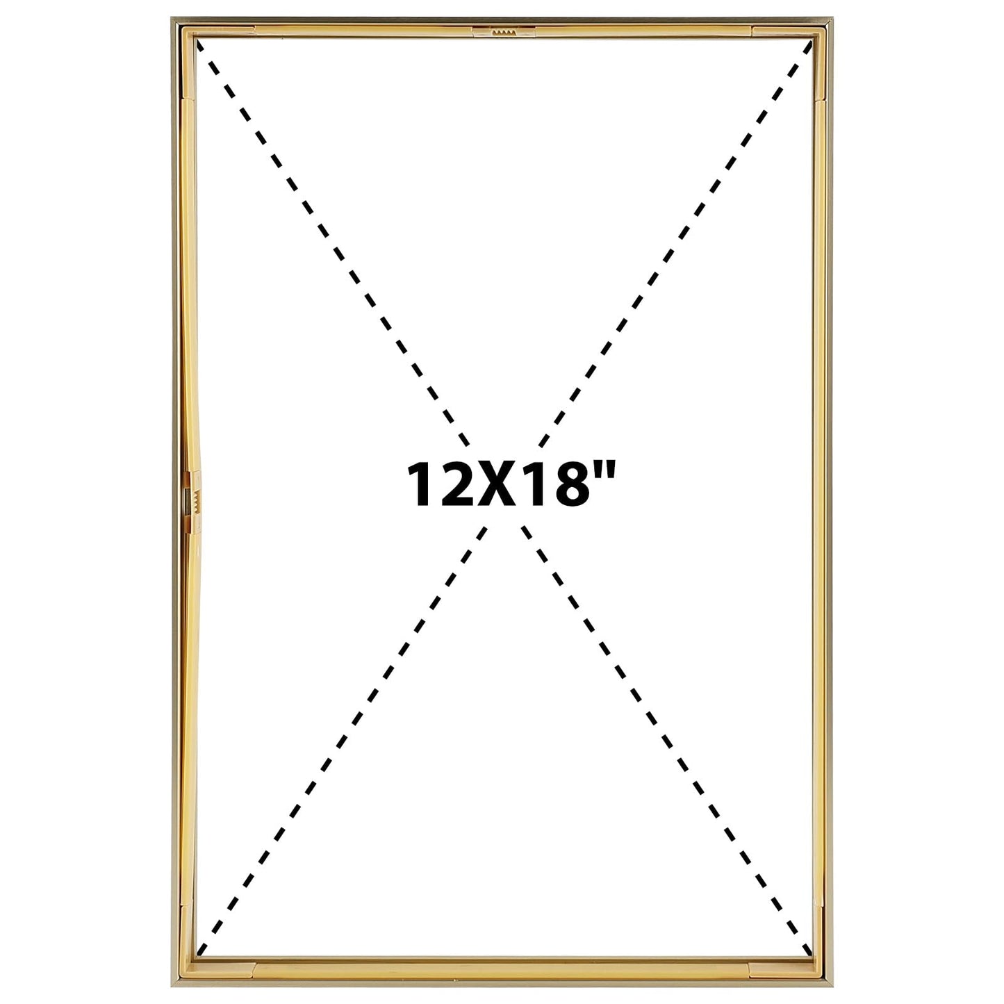 Floating Picture Frame 11x14 - Real Glass - for Wall Mount Displays